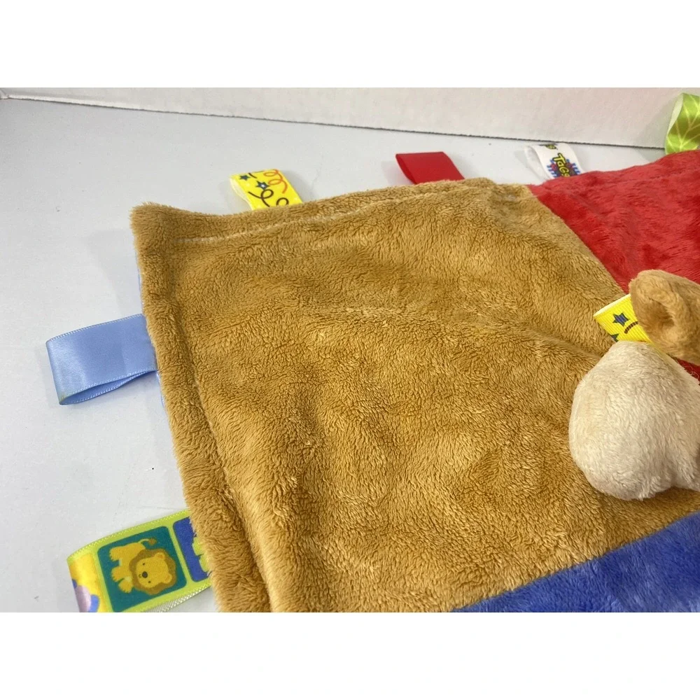 Taggies Baby Teething‎ Blanket Dog Puppy in Middle Blue Mary Meyer Silkie HG2